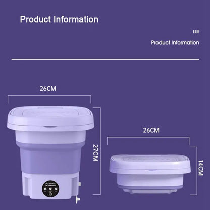 8L Portable Washing Machine Socks Underwear Panties Retractable Home Foldable Mini Washing Machine 3 Models with Spinning Dry