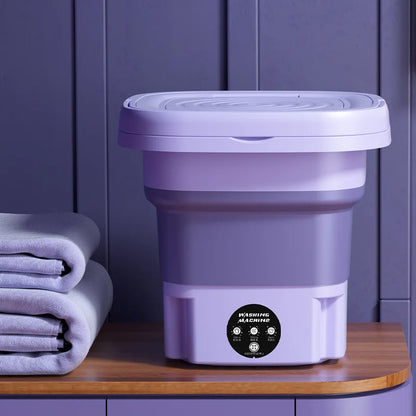 8L Portable Washing Machine Socks Underwear Panties Retractable Home Foldable Mini Washing Machine 3 Models with Spinning Dry