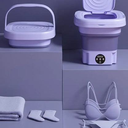 8L Portable Washing Machine Socks Underwear Panties Retractable Home Foldable Mini Washing Machine 3 Models with Spinning Dry